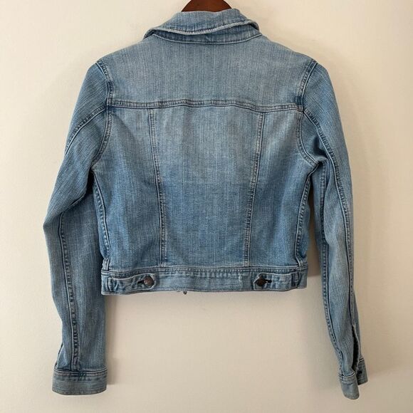 Celebrity Pink Cropped Denim Jacket | Size Medium - Picture 5 of 7